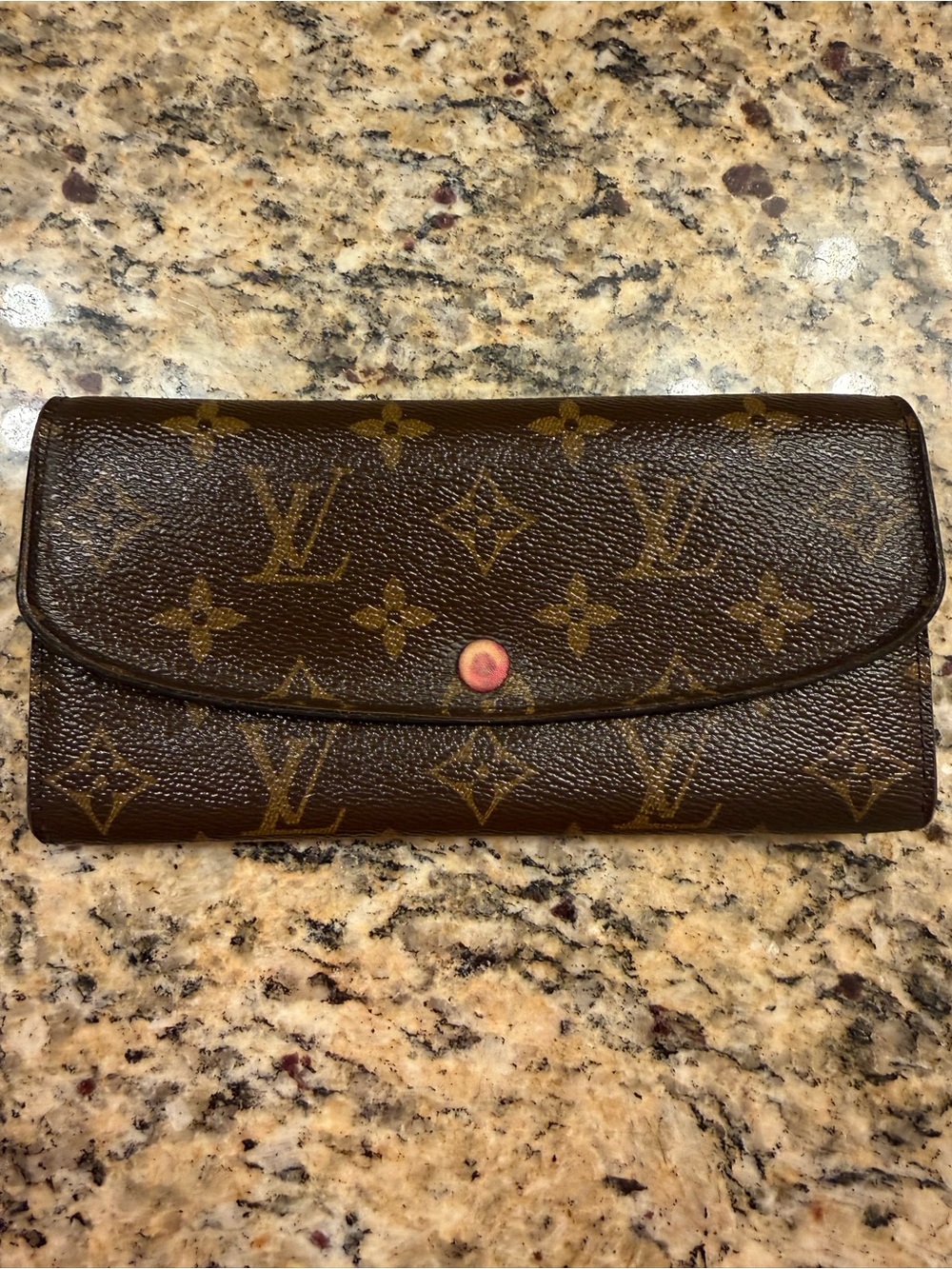 Louis Vuitton Brown Monogram Emilie long wallet